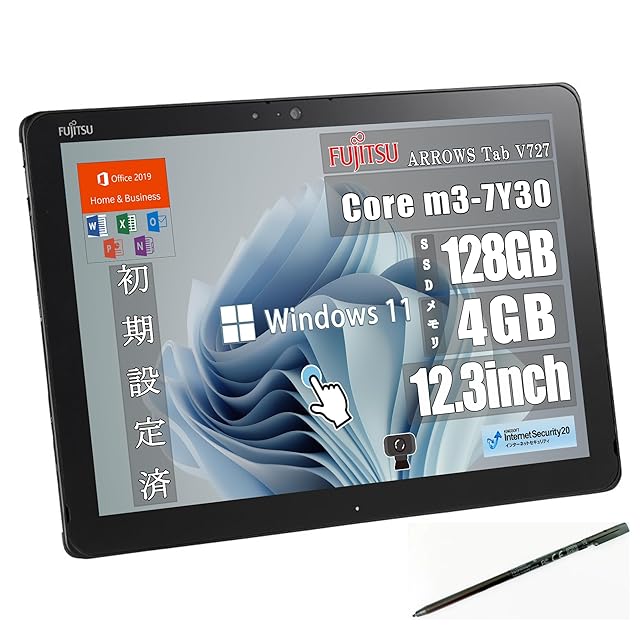 整備済み品】 富士通 タブレット ノートパソコン ARROWS Tab V727 12.3