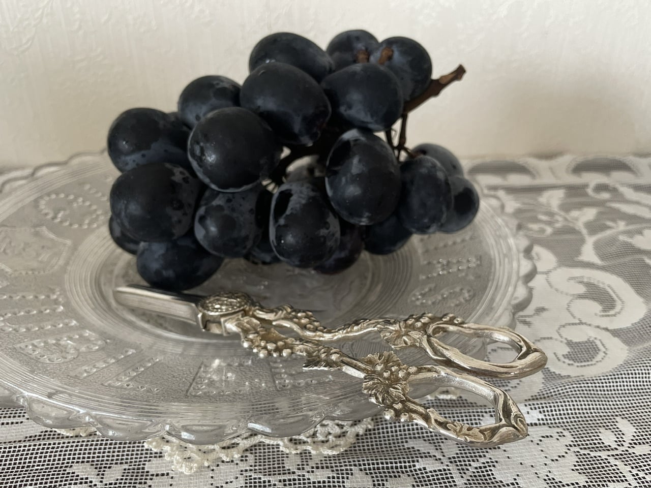 シルバープレート・グレープシザー | Antique rose