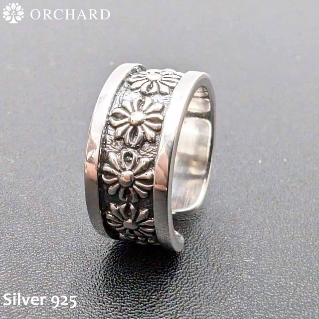 シルバー925 クロス 指輪 リング 15号以上調整可能 メンズ レディース 高級ジュエリー 上品なアクセント