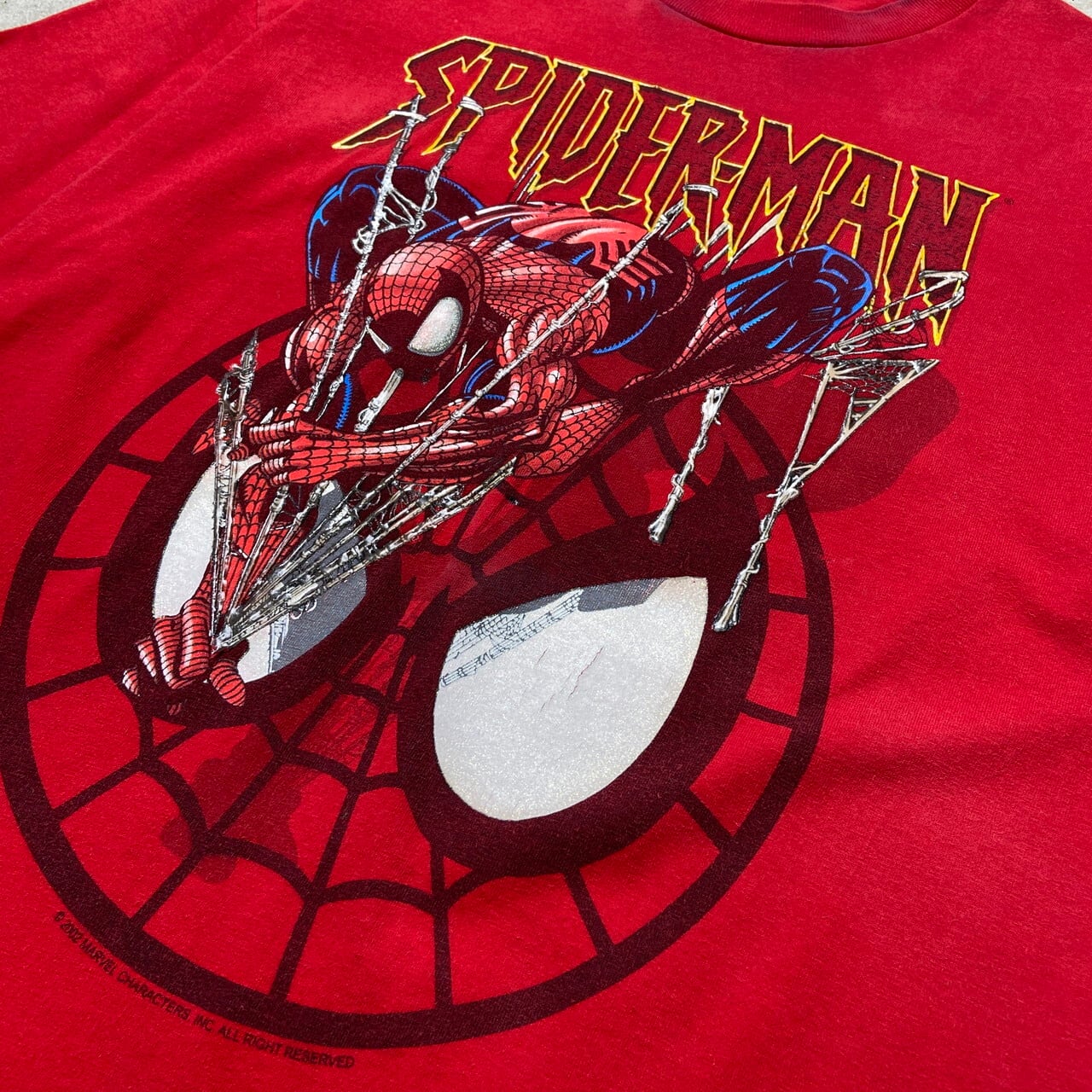 00年代 SPIDERMAN スパイダーマン ムービー コミック プリントTシャツ 