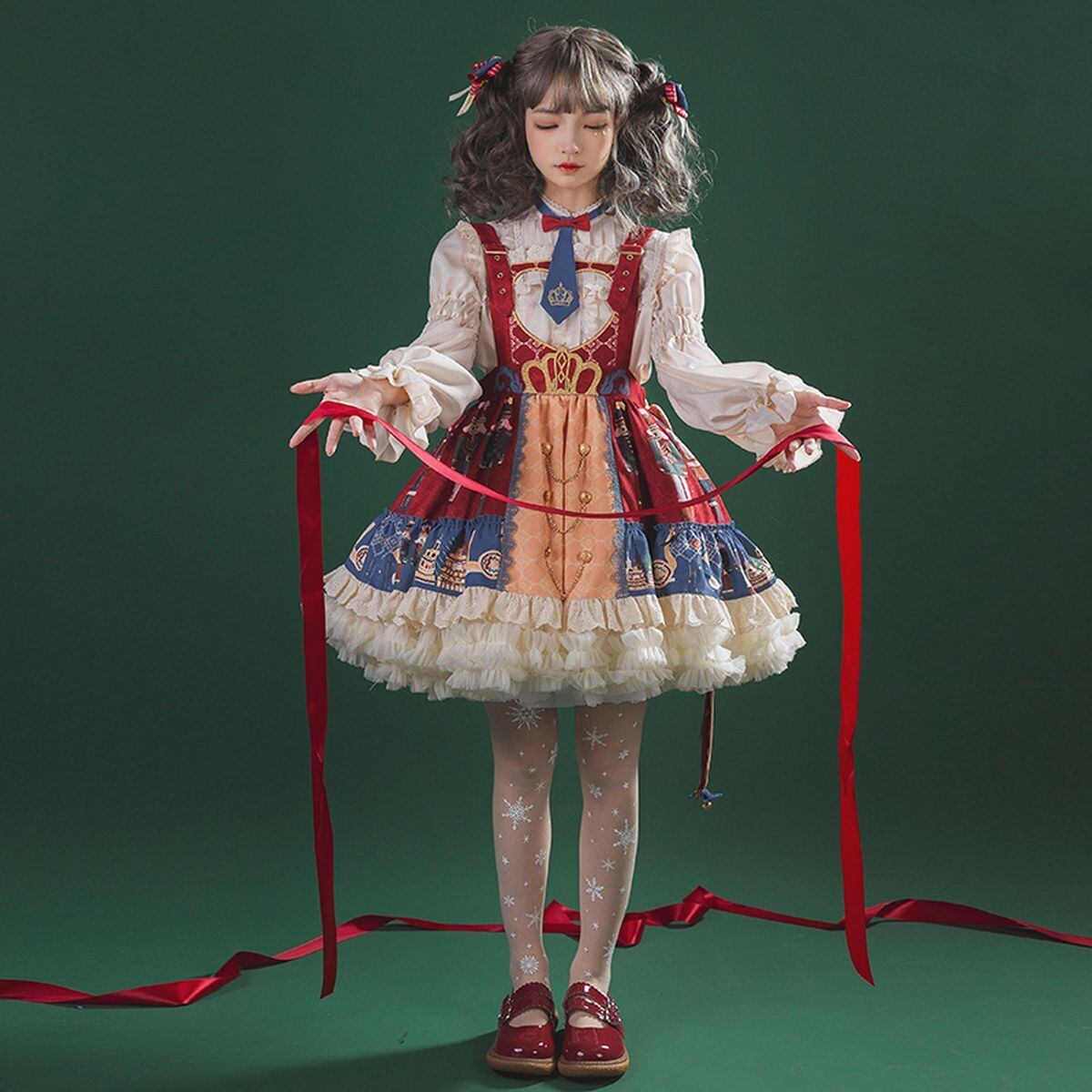 クリスマスパーティージャンパースカートセットアップ | Maiden's Rêve