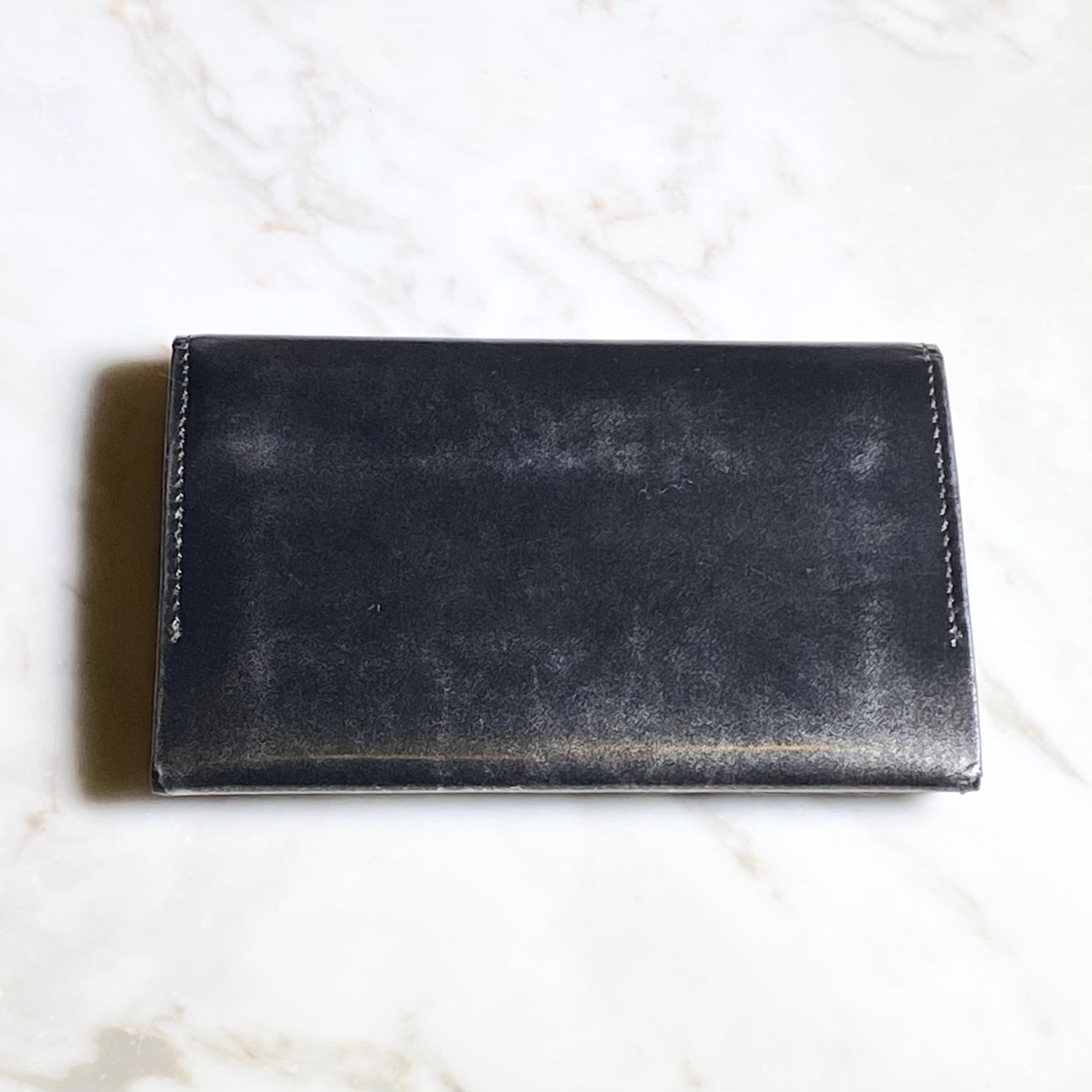 JEAN PAUL GAULTIER black×silver leather card case | NOIR ONLINE