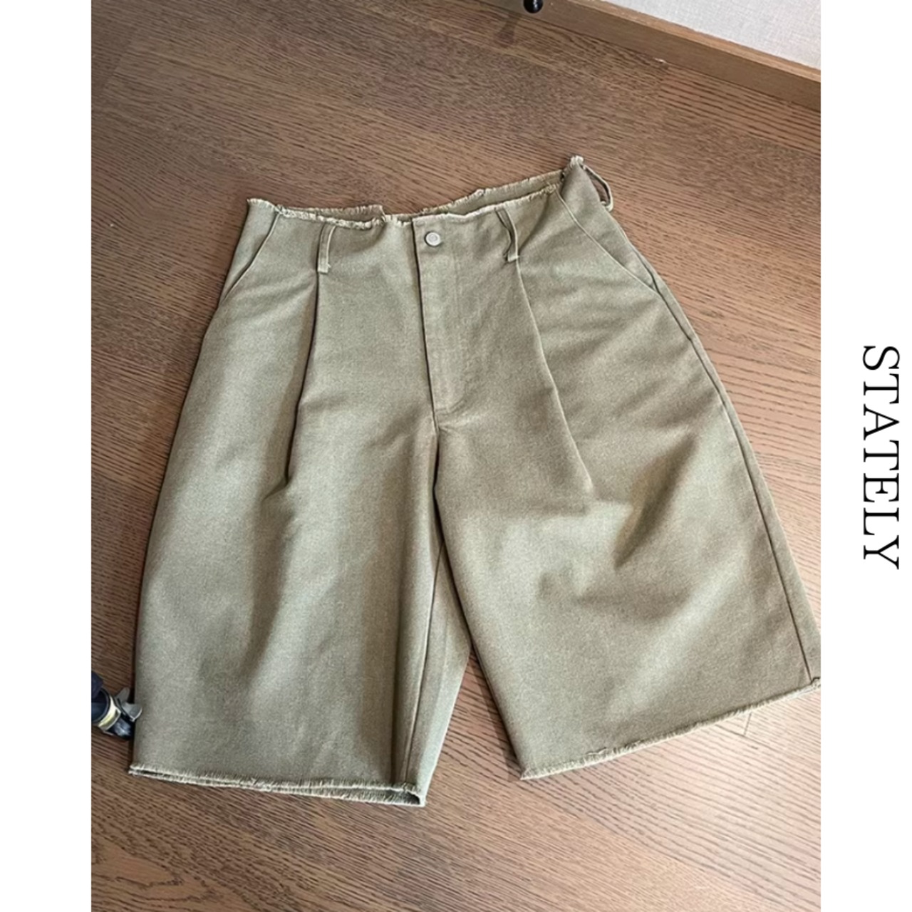 Loose Tuck ワイドハーフパンツ_B140・画像6