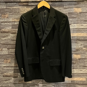 RALPH LAUREN SILVER BUTTON TAILORED JACKET BLACK OLD MODEL