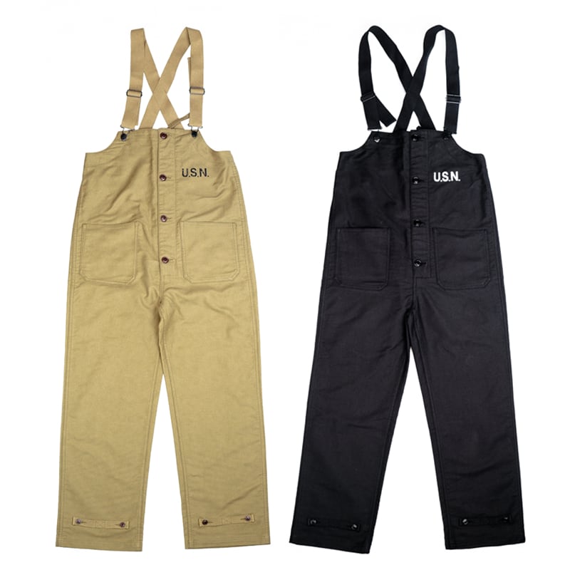 アウトレット【即納】N-1オーバーオールデッキパンツ カーキMサイズ