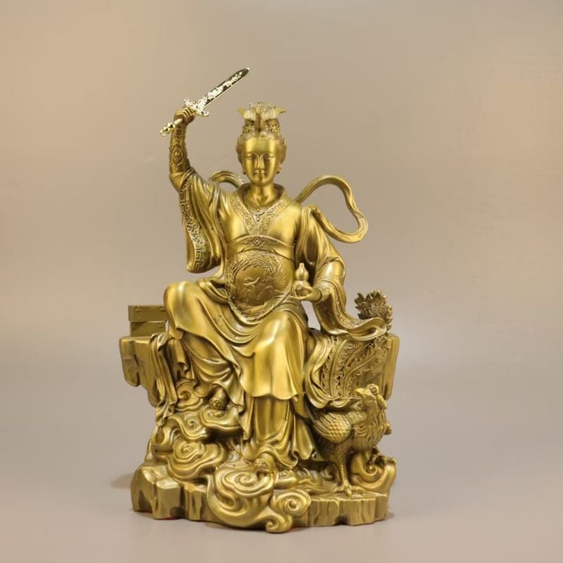 女神像，真鍮製，工藝美術品，高63cm，重9000克。 51GHXQdRkSS._UF350,350_QL50_.jpg