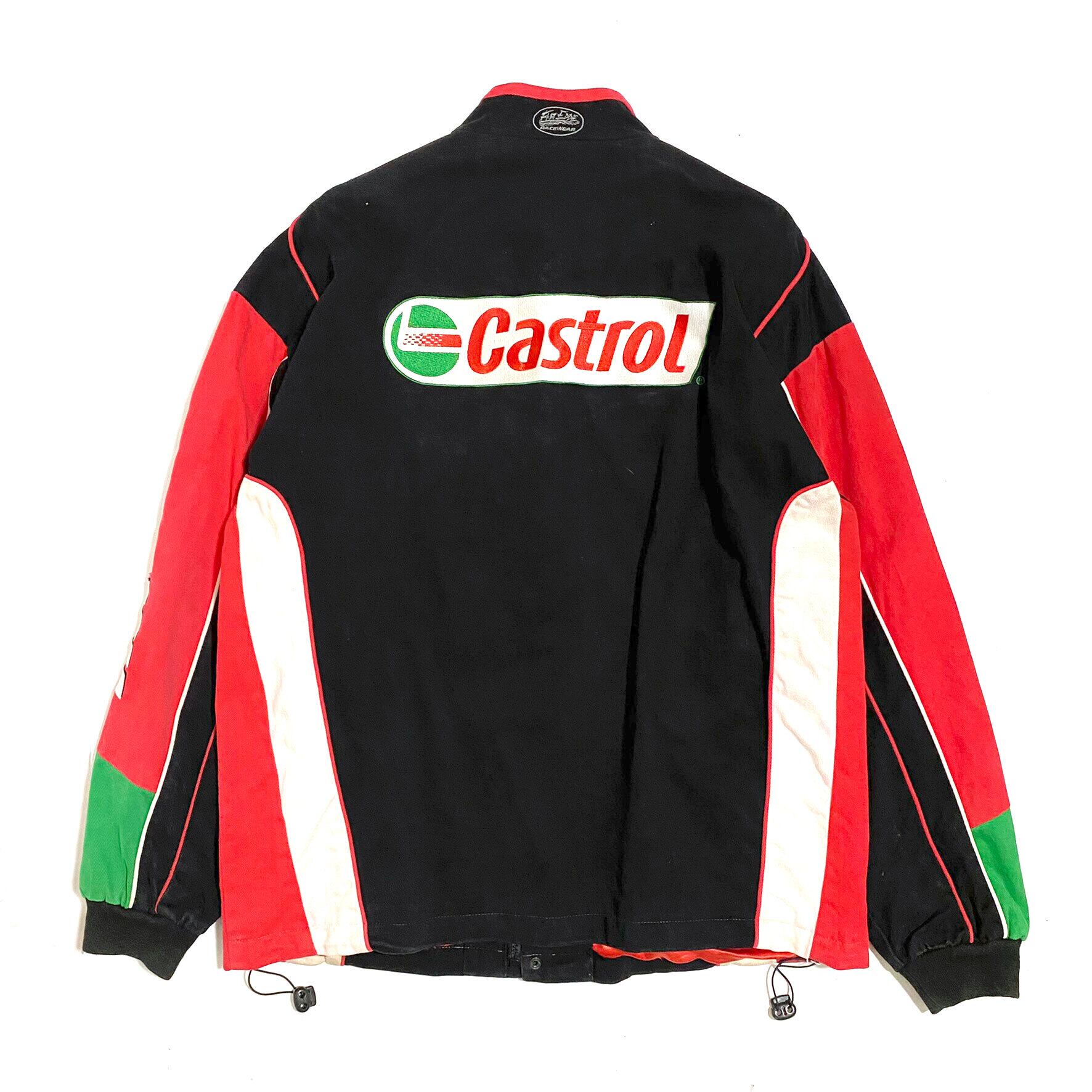 メンズXL 企業ロゴ FAST EDDIE RACEWEAR Castrol チーム系 レーシング