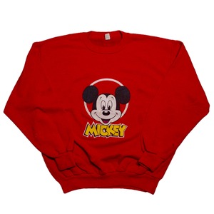 80's ~ made in italy. vintage Mickey design sweat