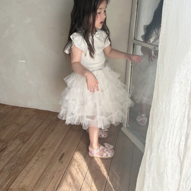 【取寄】azalea｜aurora tulle skirt｜オーロラチュールスカート｜S-L｜kids｜26 summer