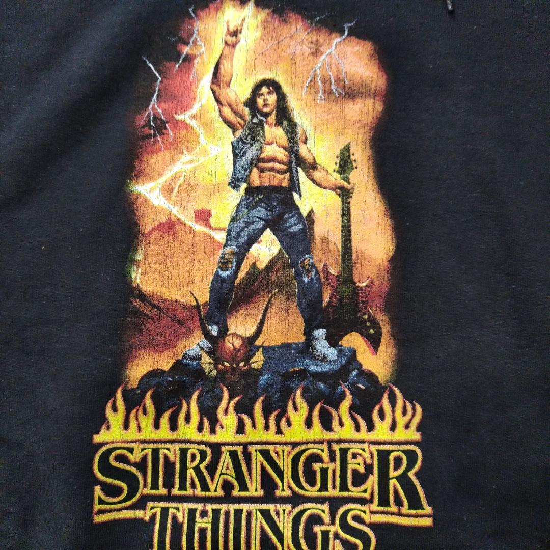 ストレンジャーシングス パーカー Lサイズ 黒 エディ 海外 未使用新品