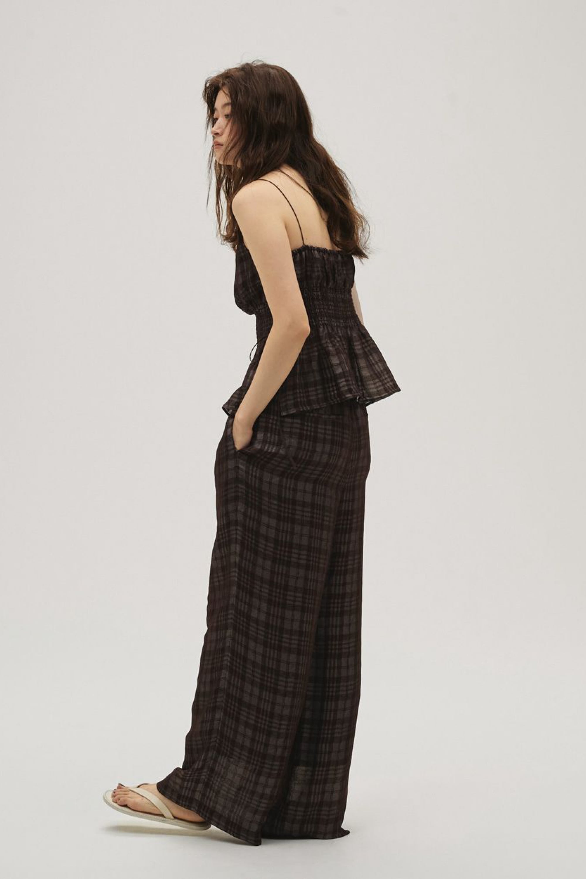 todayful Check Jacquard Pants チョコ 36 TODAYFUL Check Jacquard Pants チェックジャカードパンツ Choco