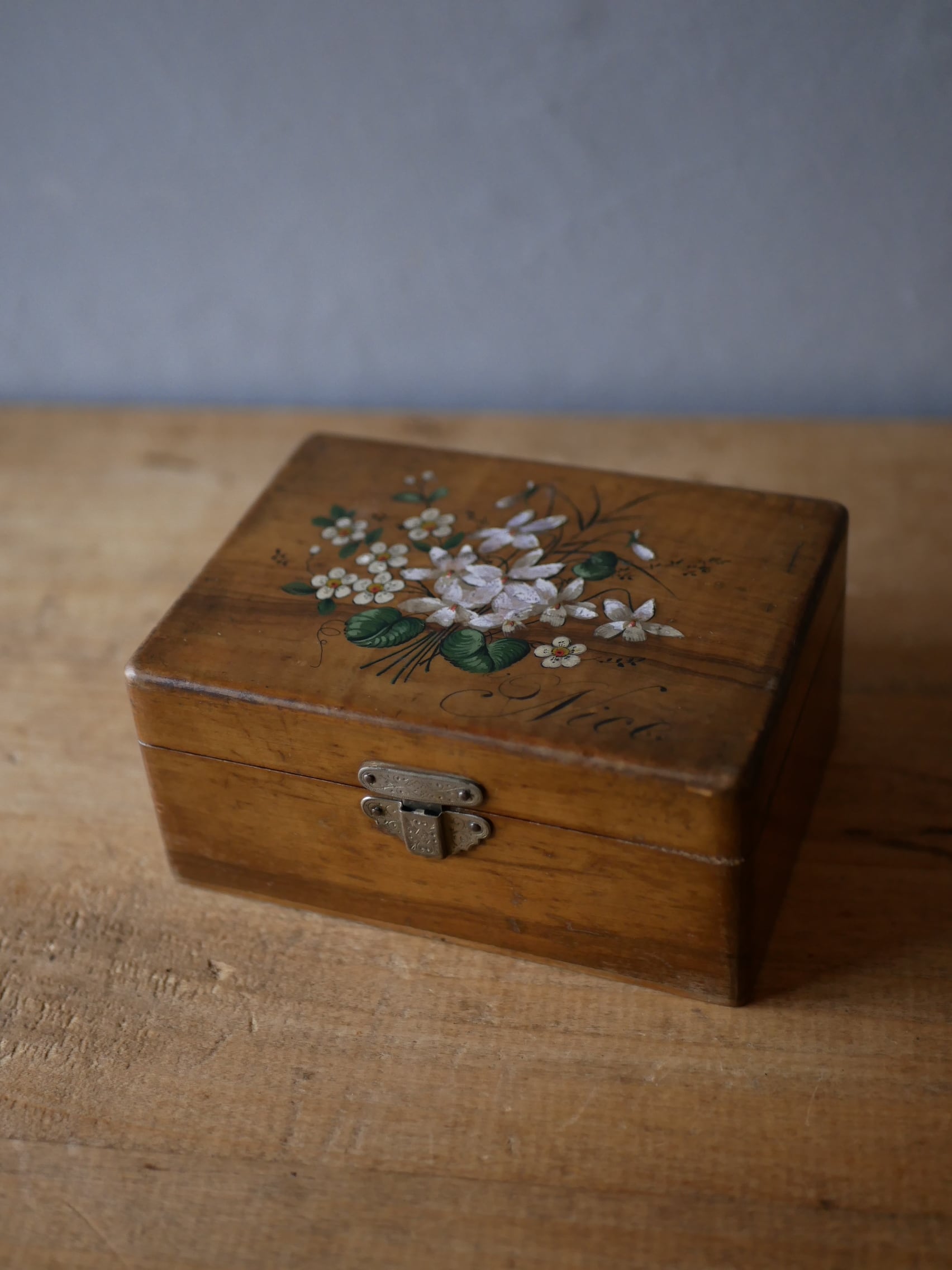 モシュリンヌ NICE ニース 木製ボックス フランスアンティーク ブロカント