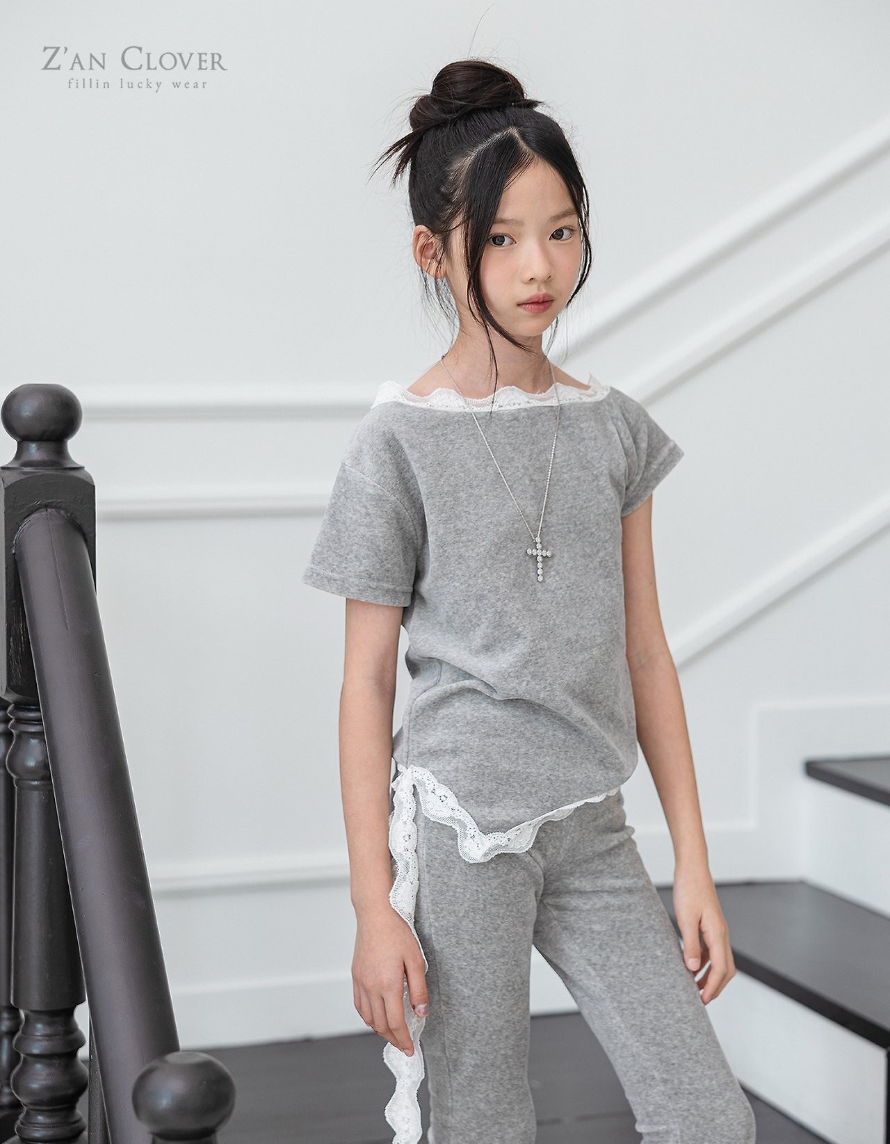 ZAN CLOVER［取寄］velour capri pants 26winter