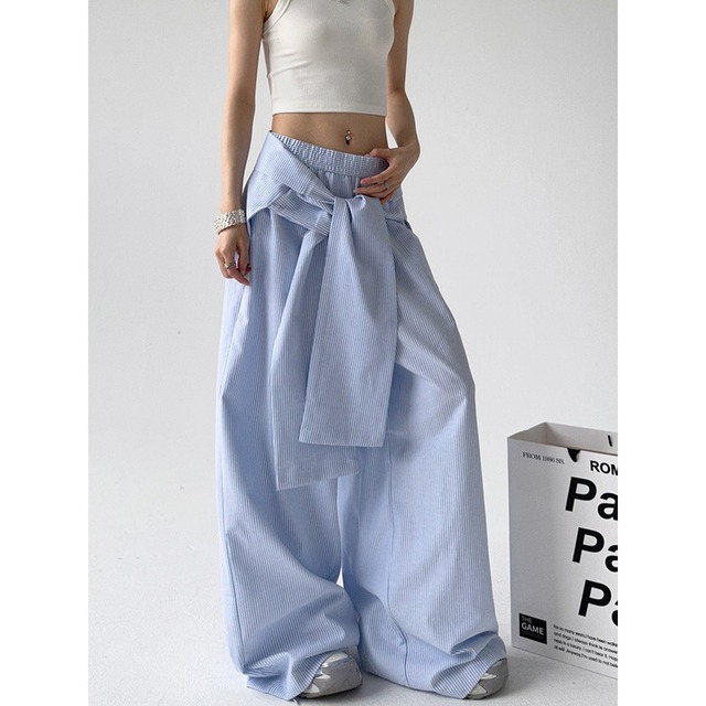 striped wide pants　10804