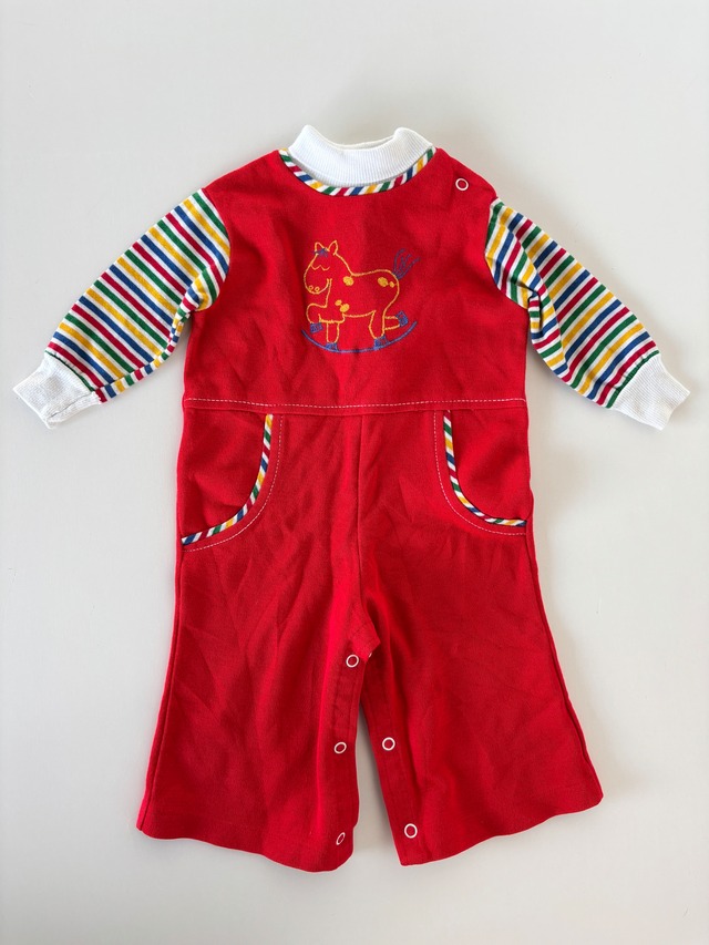 【6-7T相当・vintage】ナイトガウン　キルトコート