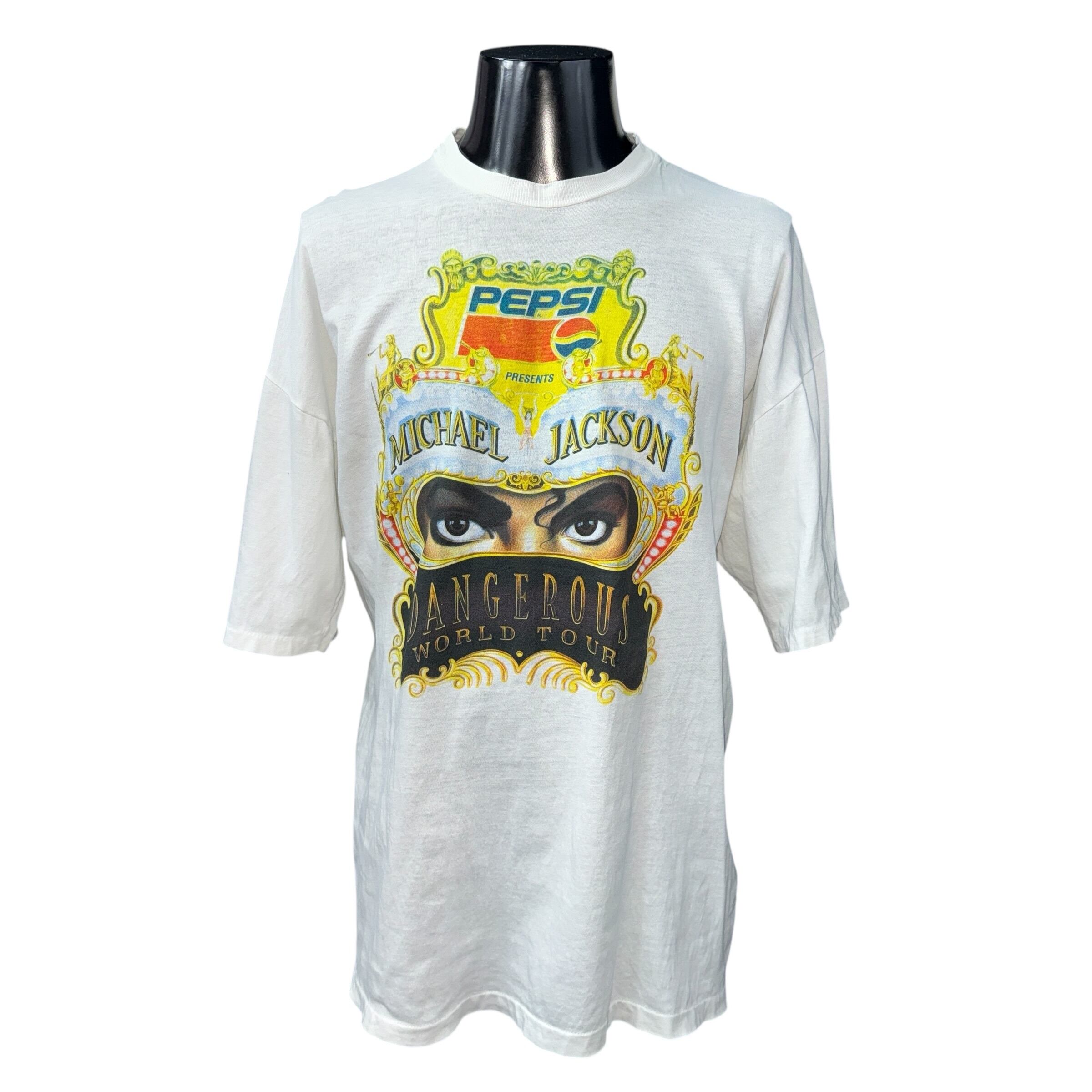 90's マイケルジャクソン × PEPSI公式タイアップTシャツ MICHAEL JACKSON】マイケル・ジャクソン “Dangerous world Tour” PEPSI