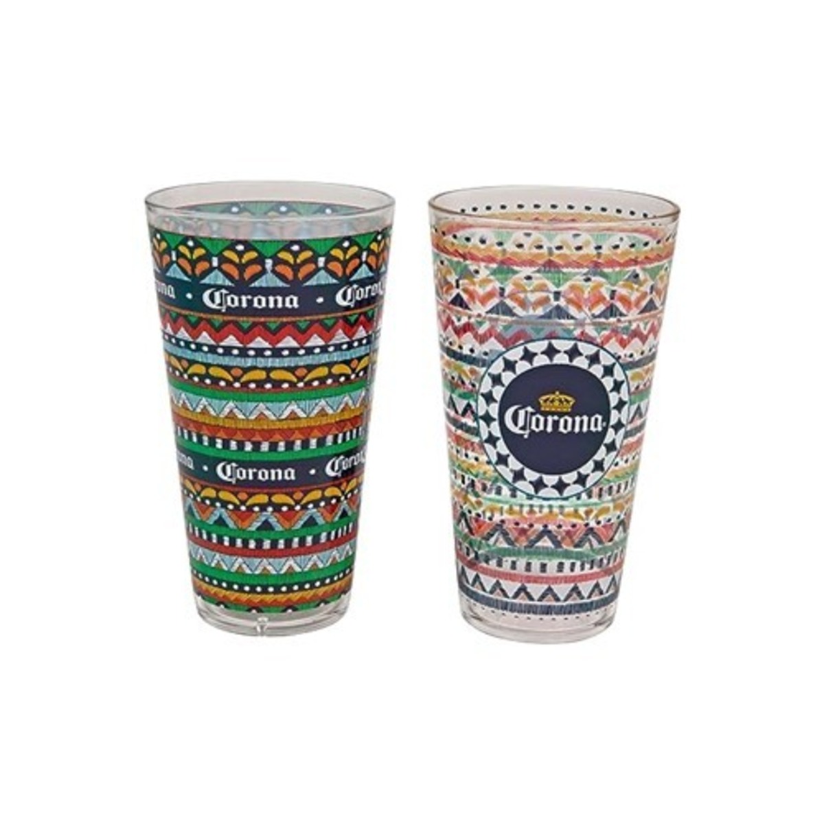 CORONA BEER 16oz ACRYLIC PINT GLASSES SET OF TWO コロナビール アクリルグラス 2個セット