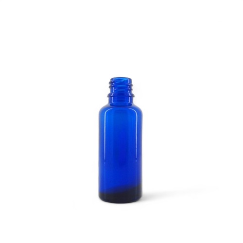 コバルトブルー遮光瓶　(30ml)　日本製　アロマテラピー ドロッパーキャップ別売り