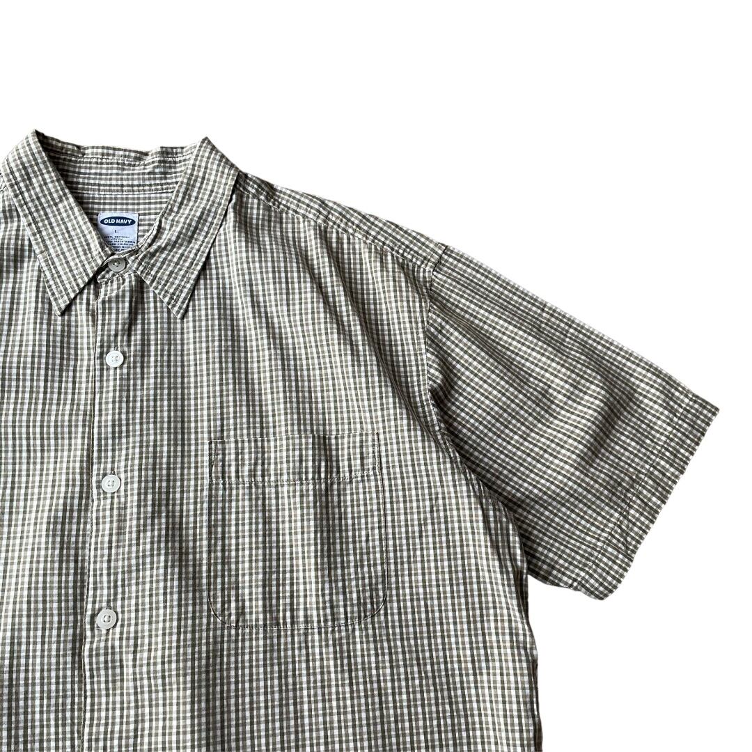 k*d様 90s〜00s old navy オールドネイビー マドラスチェック 00s OLD NAVY S/S cotton plaid shirt / オールドネイビー 半袖