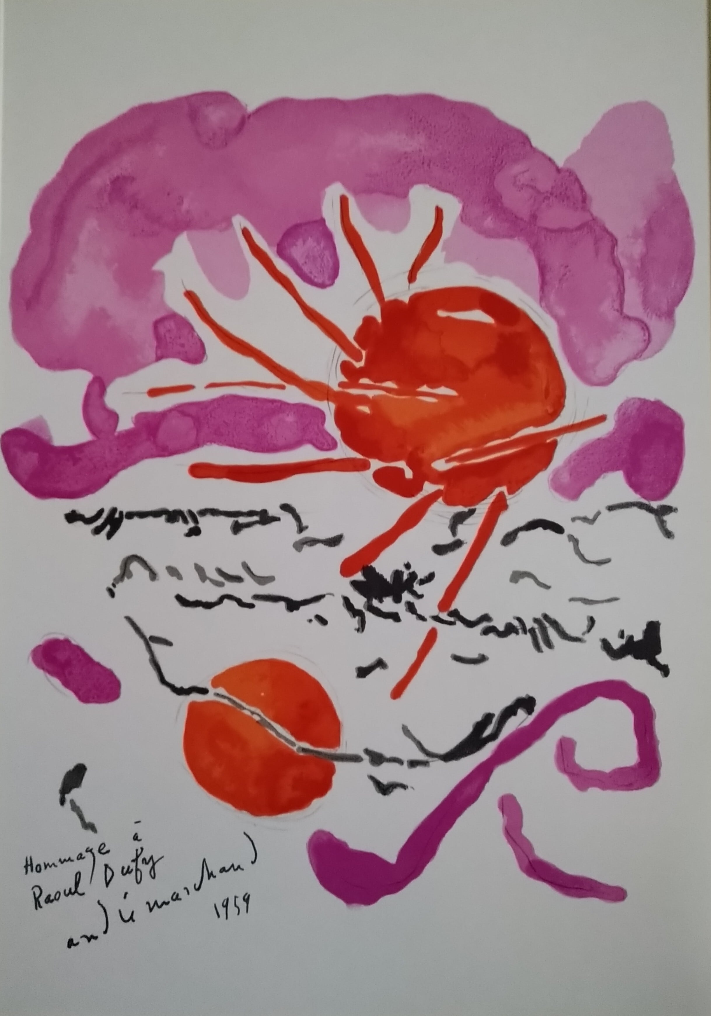 フランス人画家 アンドレ・マルシャンの リトグラフ アンドレ・マルシャンの リトグラフ