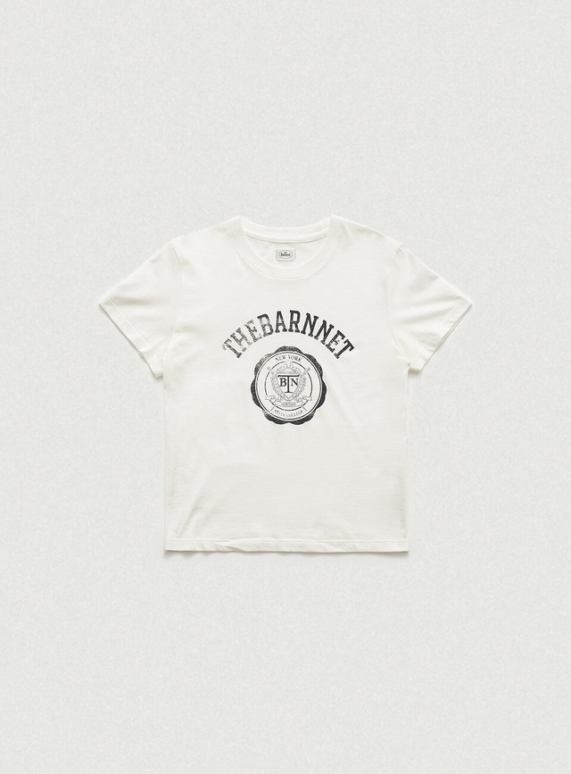 [The Barnnet] Lettre Tee T-shirt_White 正規品 韓国ブランド 韓国通販 韓国代行 韓国ファッション ザ バーネット ザバーネット 日本 店舗