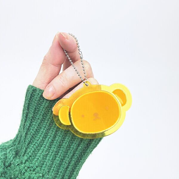 ミッフィー miffy ボリス リフレクターラバーキーホルダー フェイス