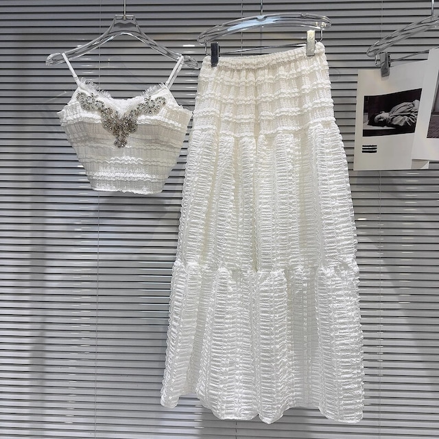 全4色/SET◆Camisole & skirt setup　B814