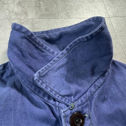 50s AU MOLINEL 刺繍タグ コットンツイル フレンチワークジャケット 詳細写真9