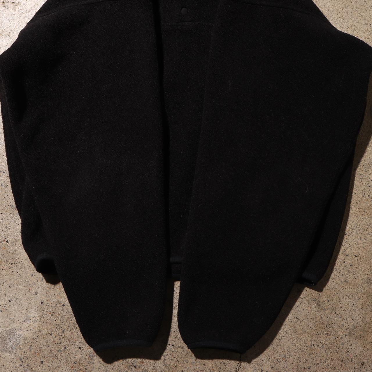 美品 M 12年 オールブラック スナップT Patagonia パタゴニア フリース 黒 synchilla snap-t