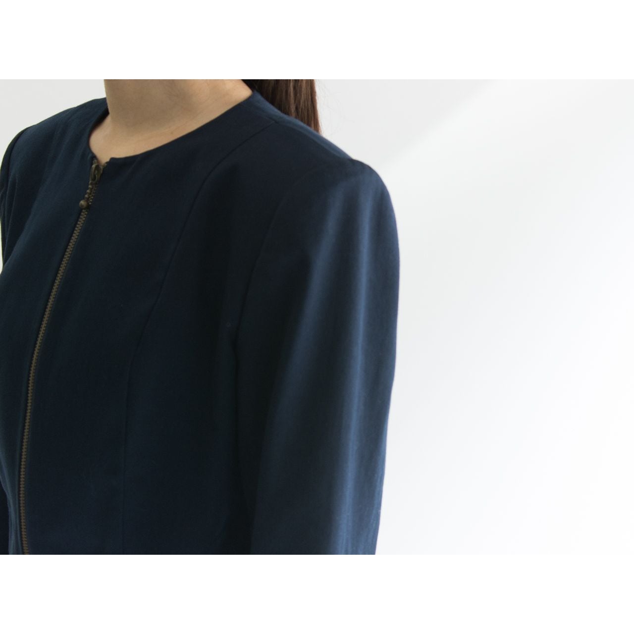 【Yves Saint Laurent】Made in Japan collarless jacket（イヴサンローラン ノーカラージャケット）5b