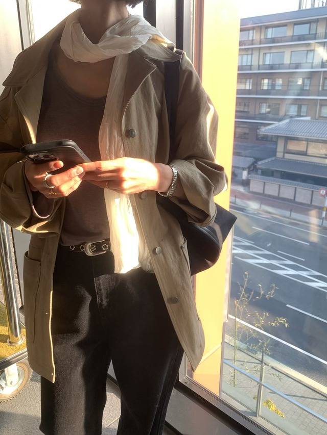 (予約) taffeta / Moss denim pants 1color