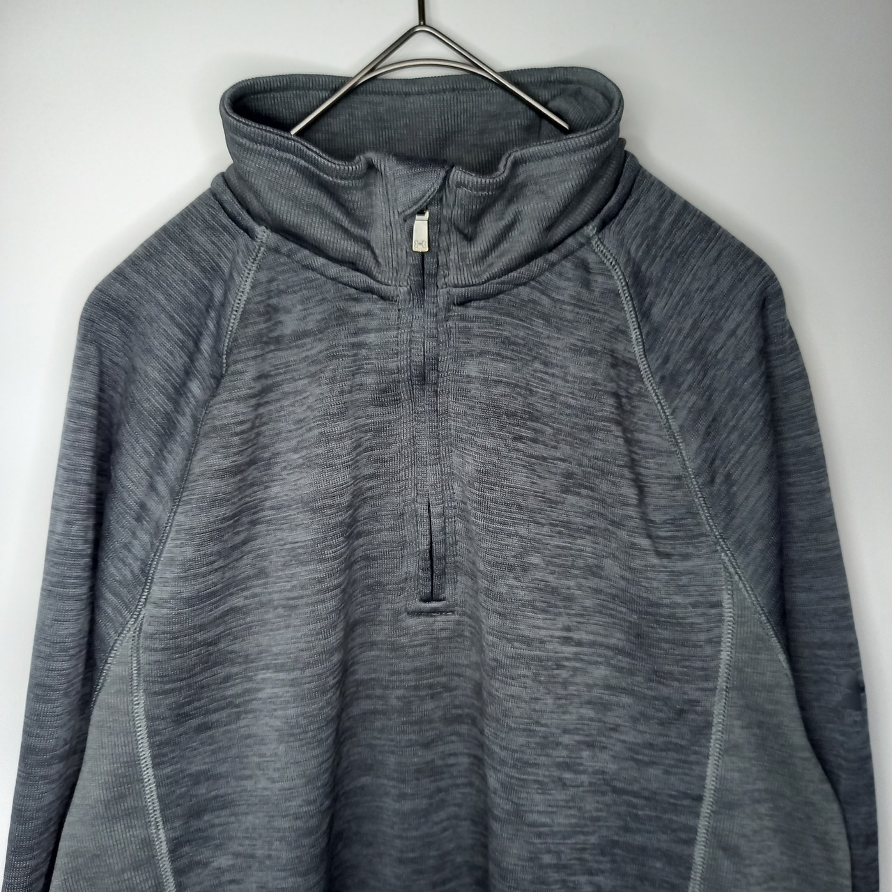 アンダーアーマー　ハーフジップ　スタンド　スウェット　トレーナー　無地　SM