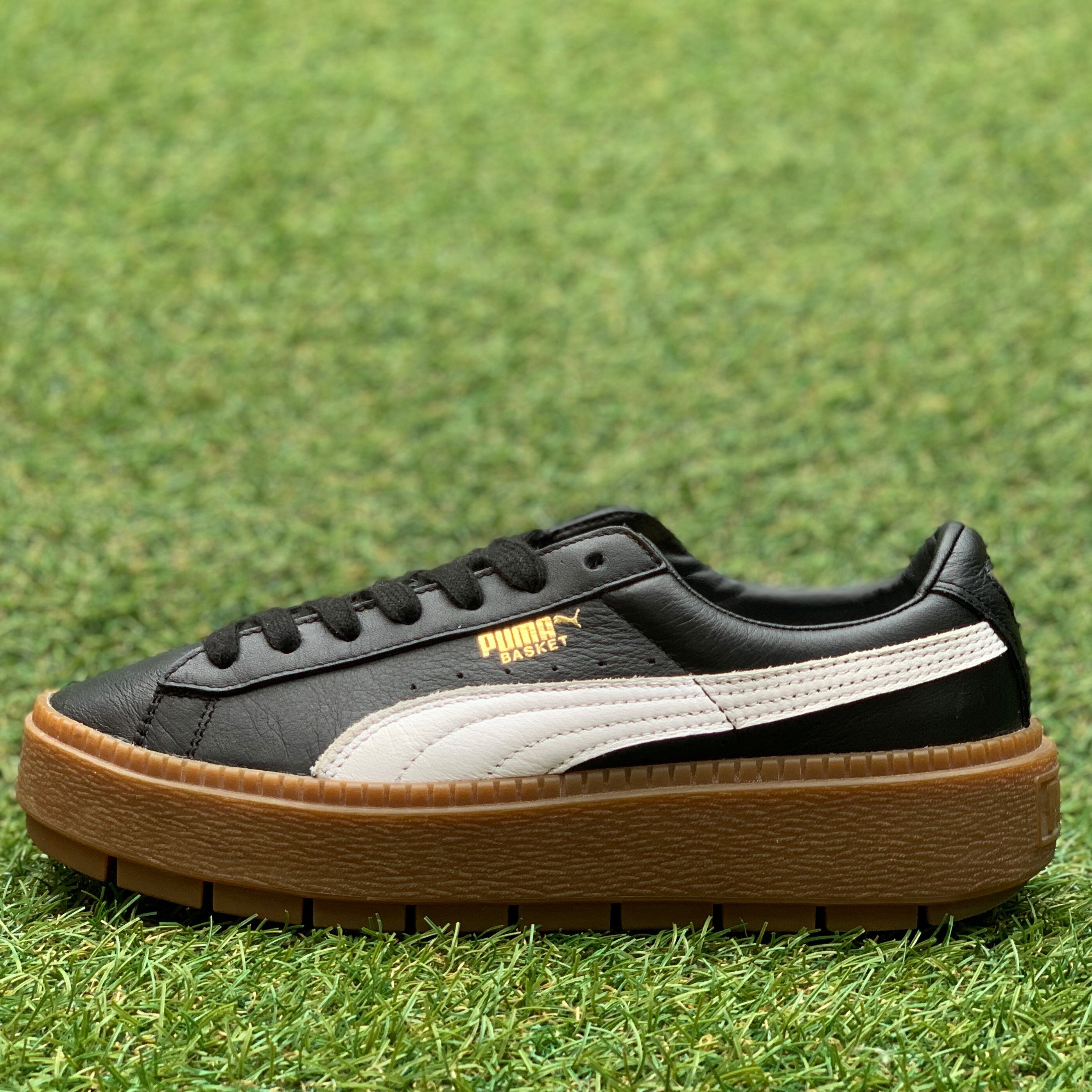 PUMA BASKET PLATFORM TRACE L プーマ バスケット プラットフォーム トレース レザー D998