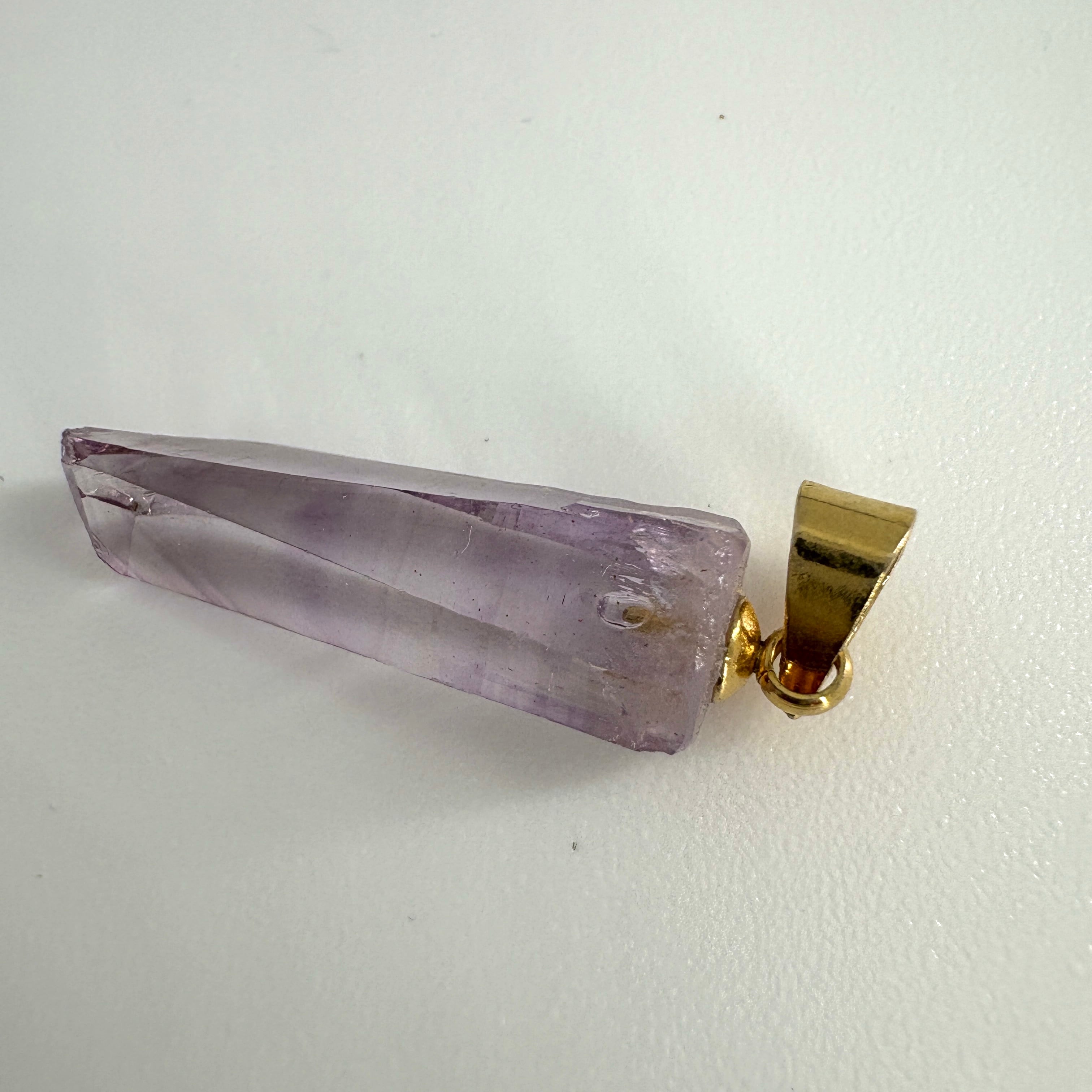 ベラクルスアメジスト原石 ペンダントトップ メキシコ産 約20㎜ | ヒロ