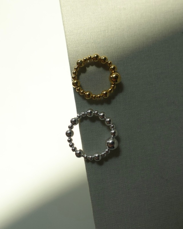 S925 Globe ring【silver/gold】