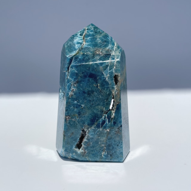 ブルーアパタイト タワー型17◇ Blue Apatite ◇  天然石・鉱物・パワーストーン