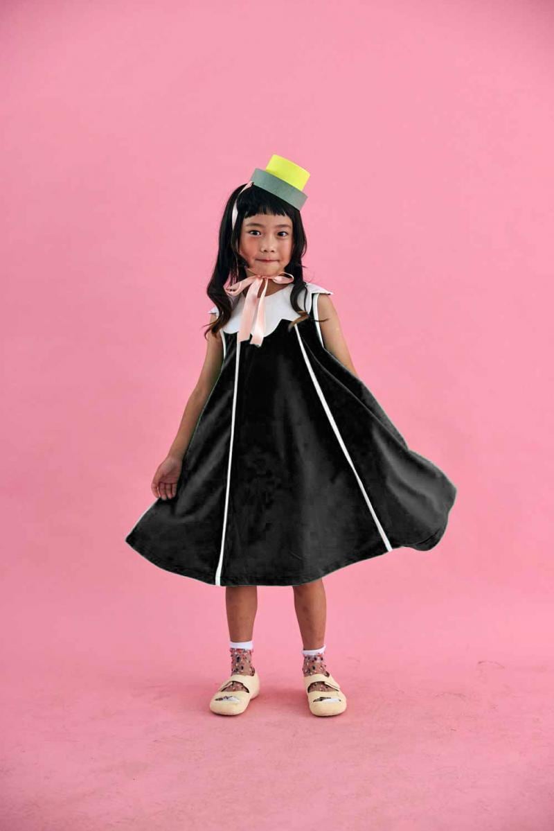 【26SS】ZOZIO(ゾジオ)Occation one piece black(T)ワンピース ブラック