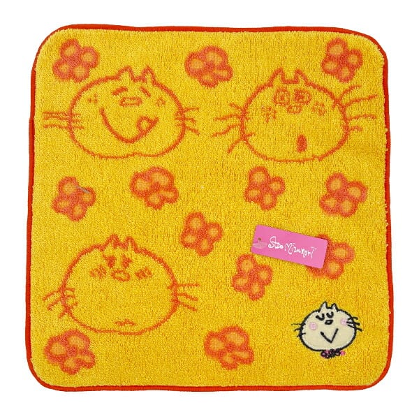 水森亜土 みーたん ハンドタオル (イエロー) ハンカチ | キャラクター