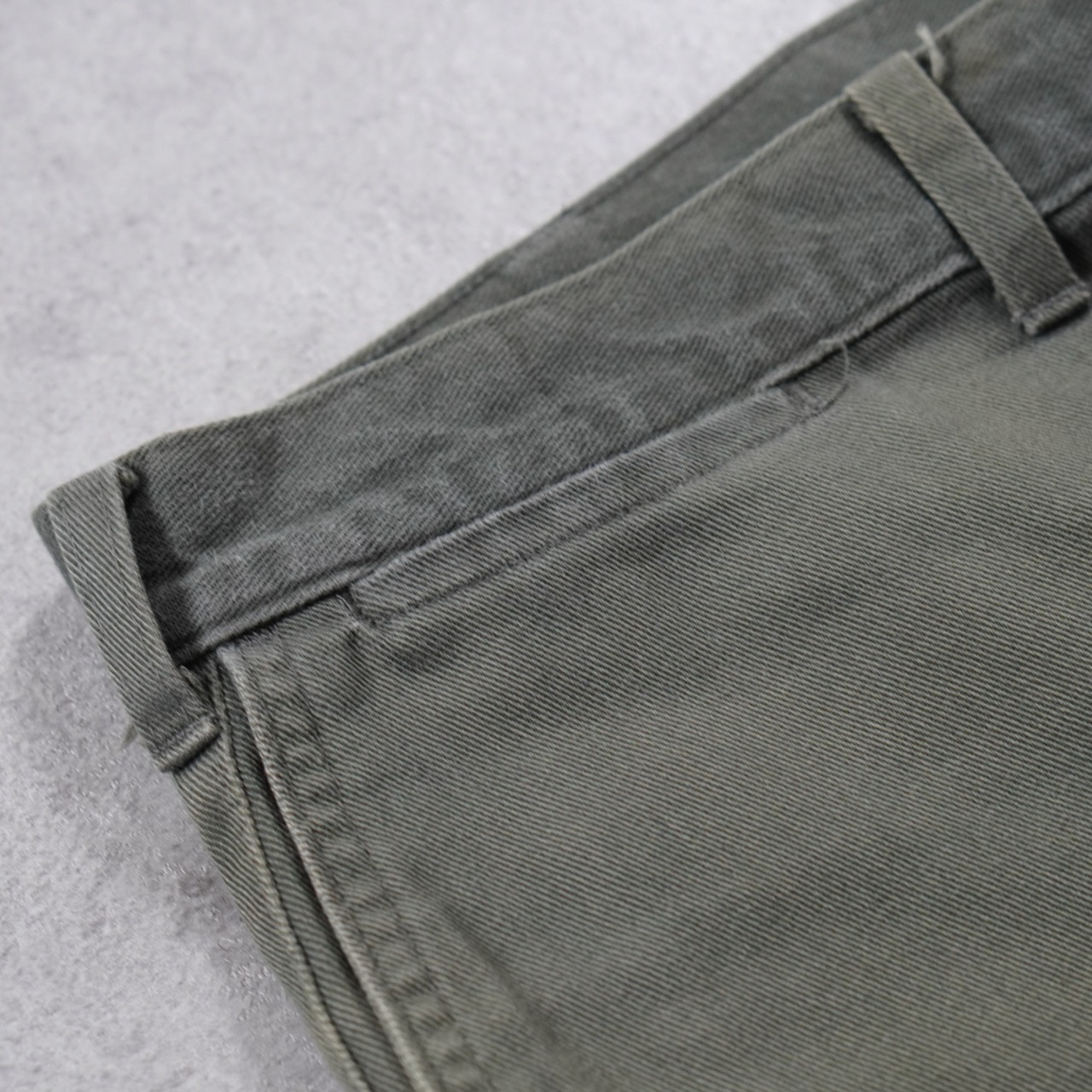 90s FARAH CHINO TROUSERS olive W36.5L29.5相当 古着 - 9