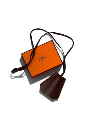 00's “HERMÈS” Leather Clochette Key Holder Necklace Made in FRANCE （Design by Martin Margiela）