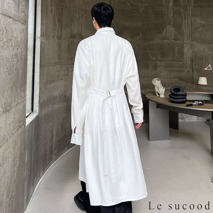 お支払い確認後20日以内発送】Le sucood ベルト付き シャツコート