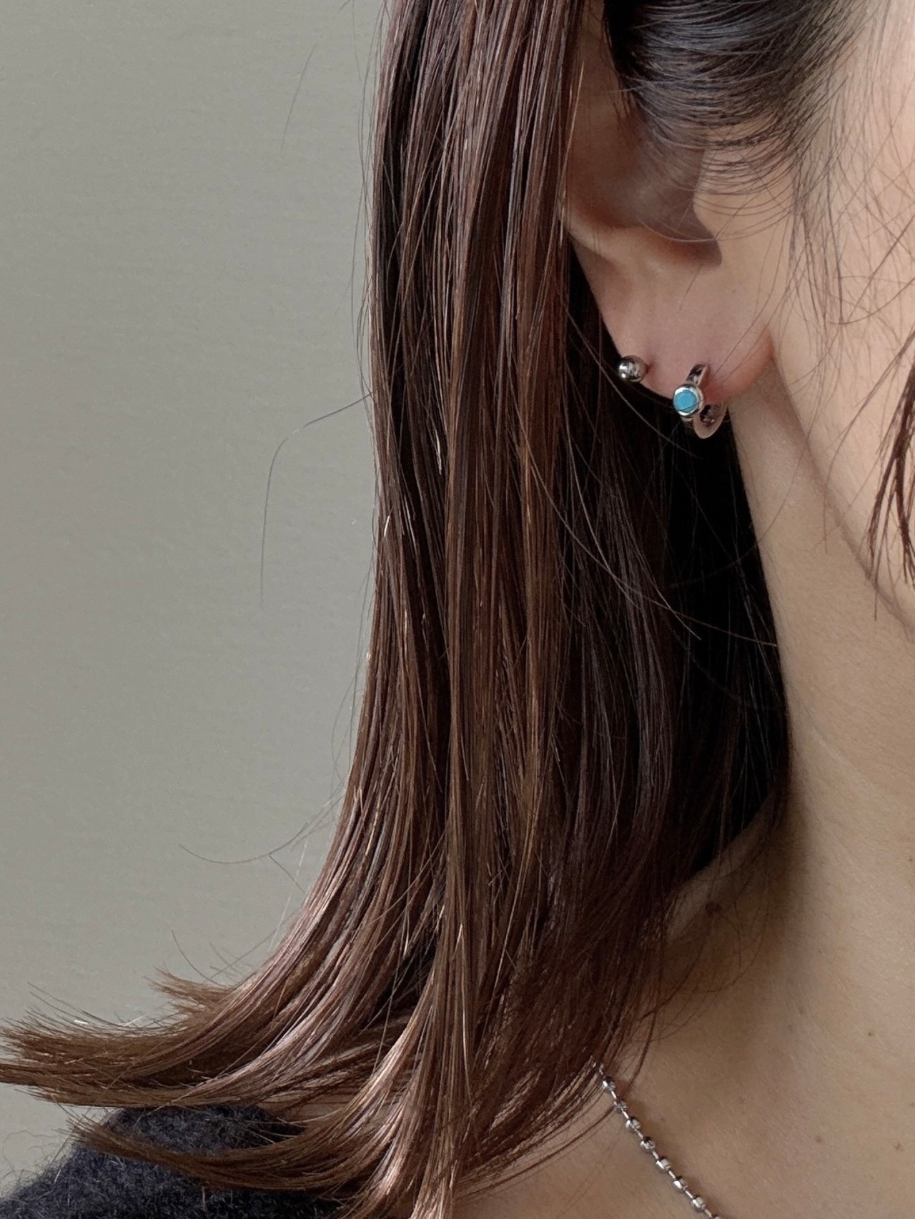 ターコイズミニピアス