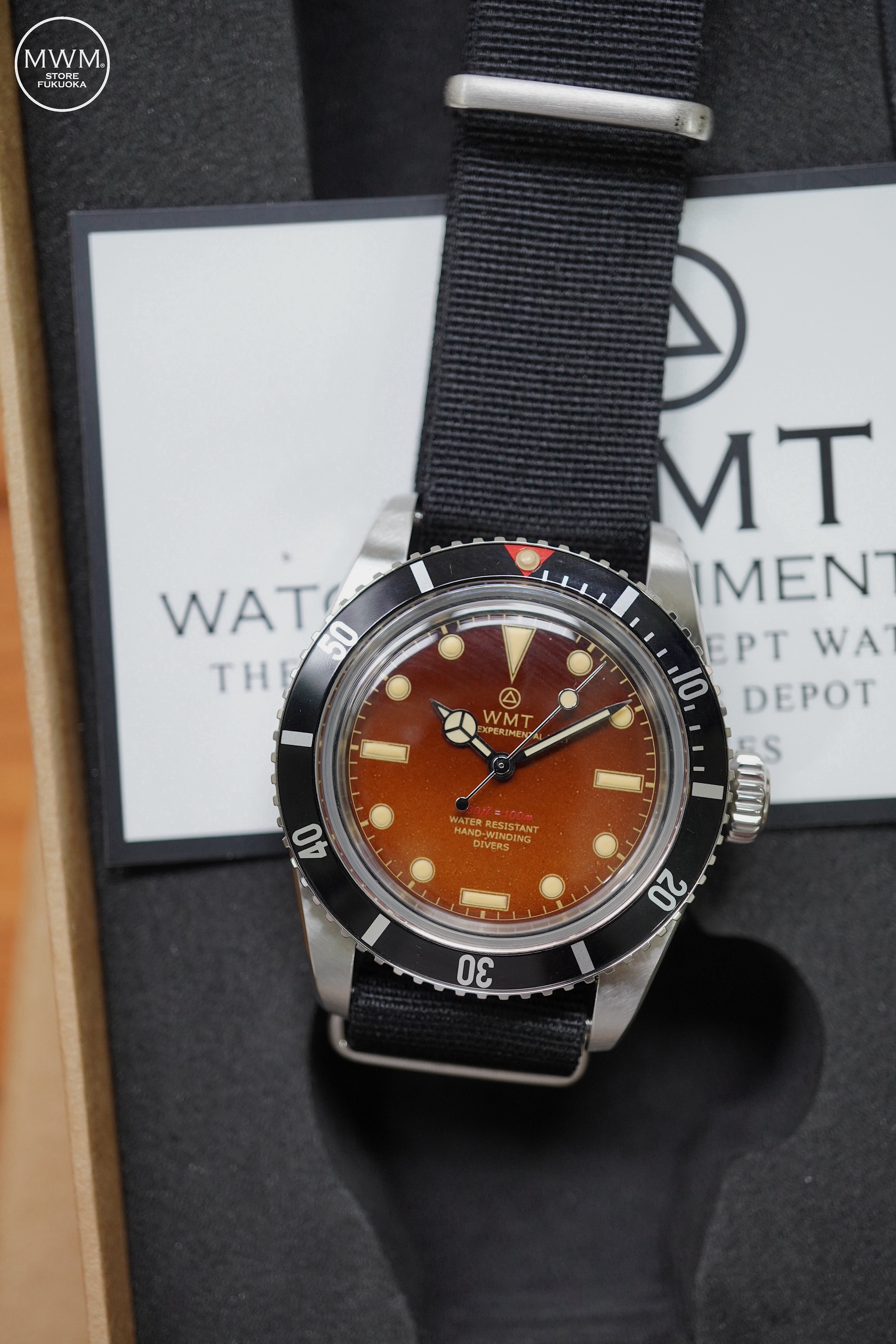 時計 WMT SEA DIVER WMT WATCH】Sea Diver / Proto Gradation - MT.Fuji White Blue