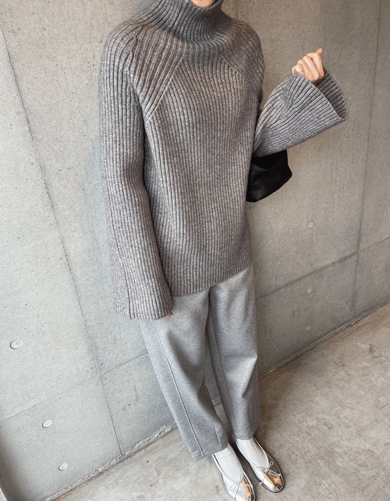 【訳あり】裏起毛ver.Pin-tuck Jogger Pant_Ivory・Free