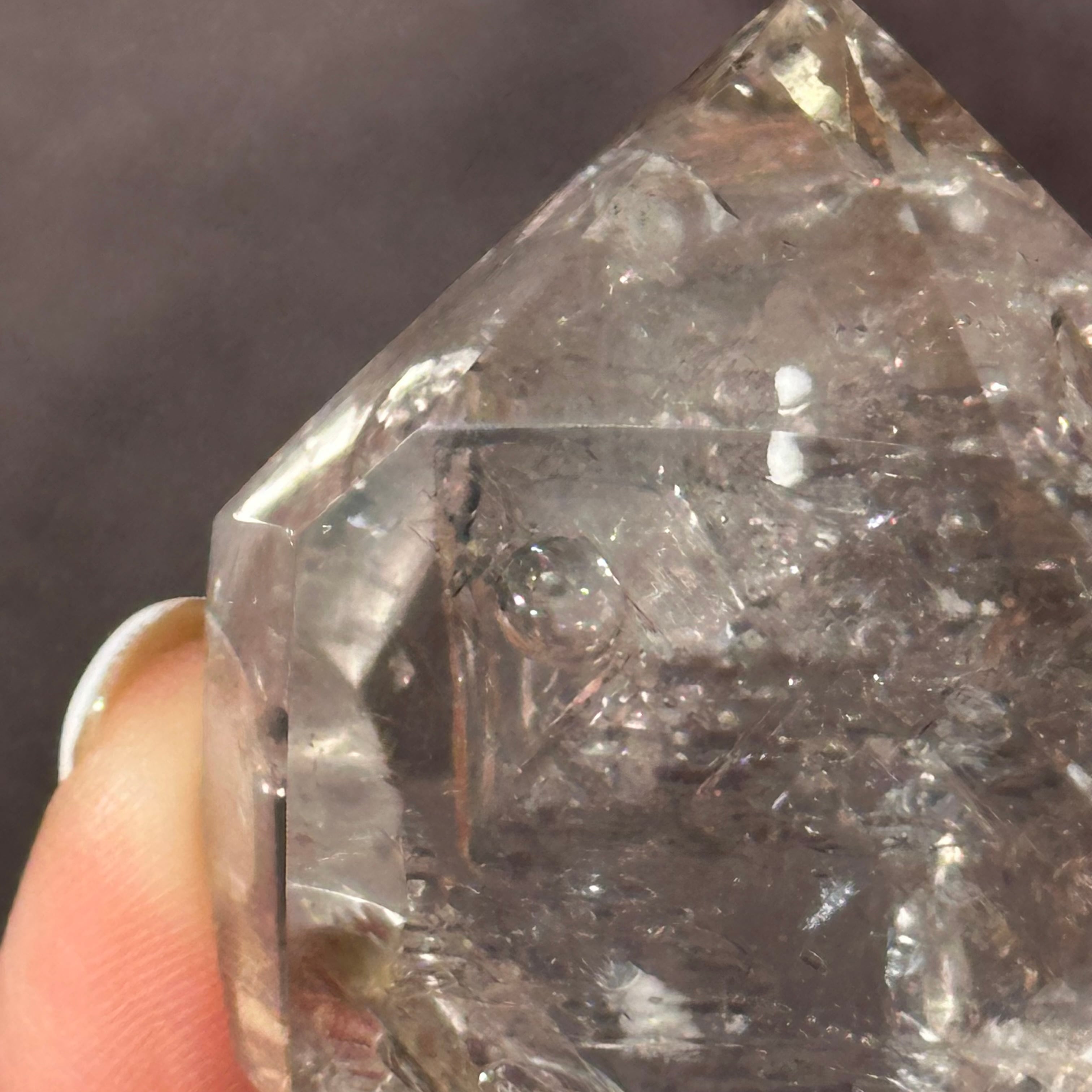 水入り 水晶】ダブル ポイント エンハイドロ クォーツ | s'harmoniser