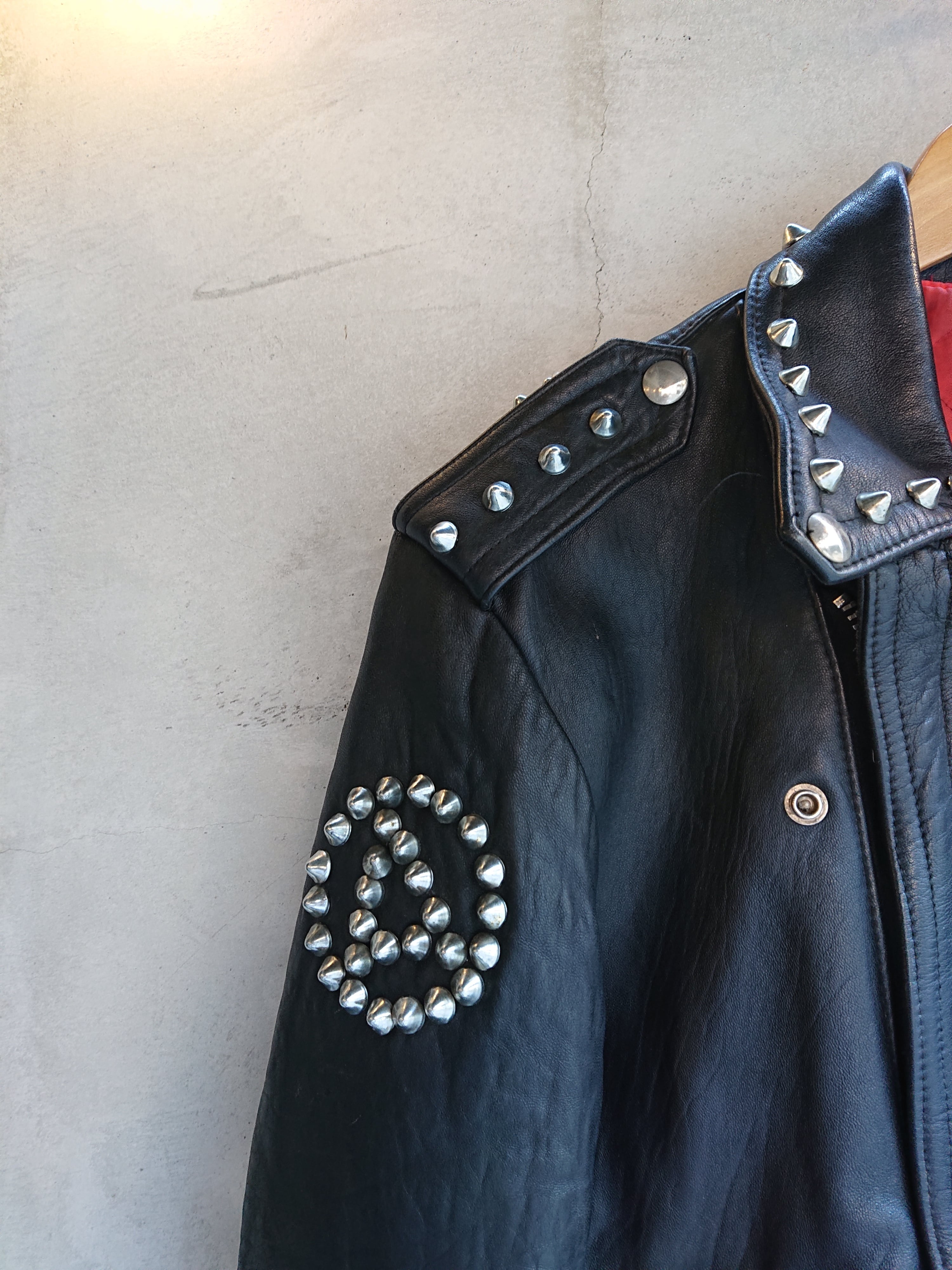 VINTAGE PUNK STUDS LEATHER JACKET | BOW & ARROW WEB STORE