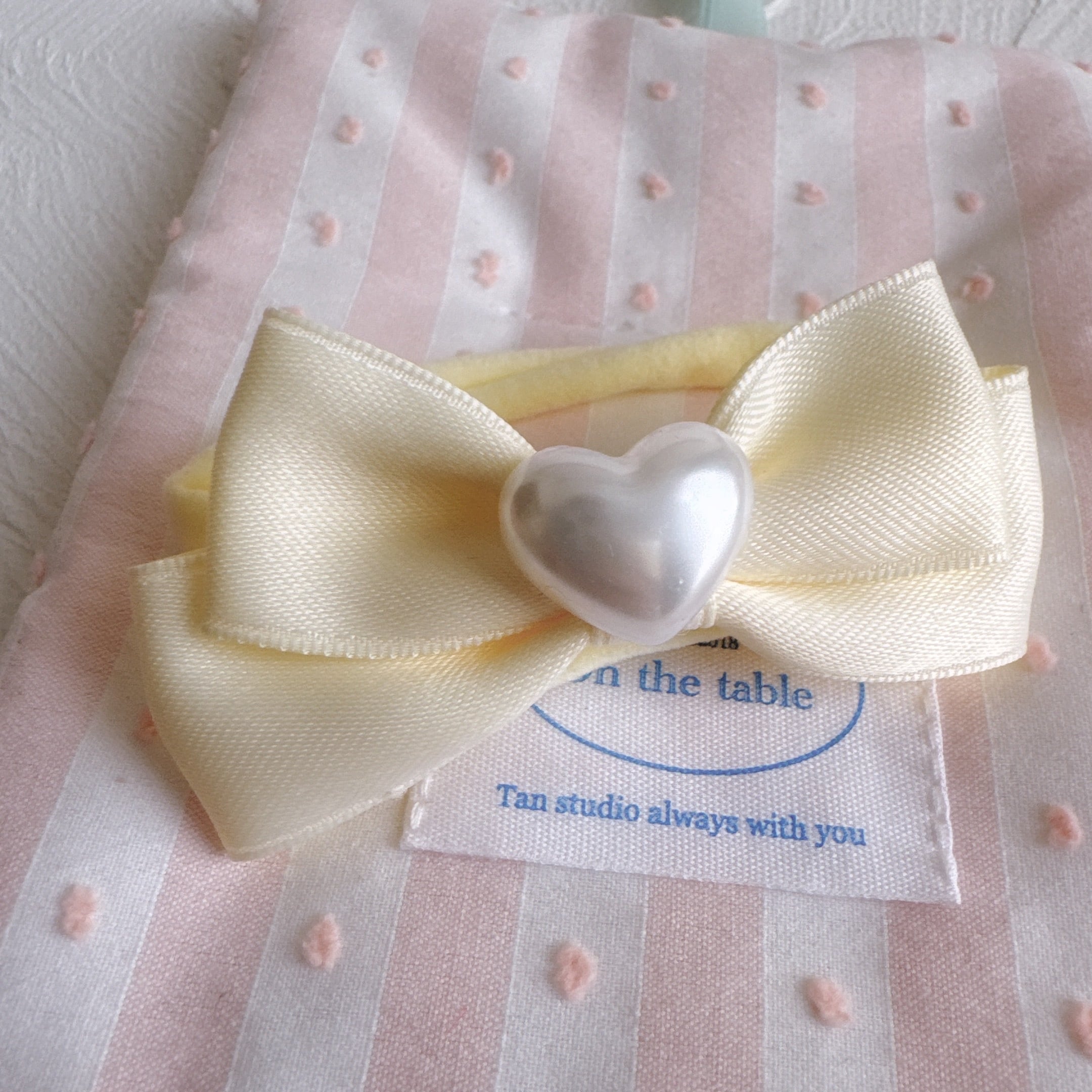 春色リボンヘアバンド（後ろ支え付き）