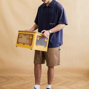 Zipup short sleeves shirt M41324