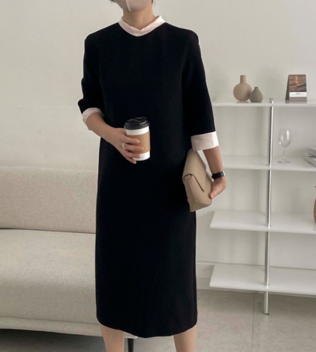 ワンピース 春ワンピース 七分袖 ひざ丈 スタンドカラー リボンカラー ネック ストレートラインデザイン フレンチレトロ 春 代 30代 エレガント シック 通勤 デート H045 La Vie En Rose ワンピース 春ワンピース 七分袖 ひざ丈 スタンドカラー リボンカラー ネック ストレートラインデザイン フレンチレトロ 春 代 30代 エレガント シック 通勤 デート H045 La Vie En Rose