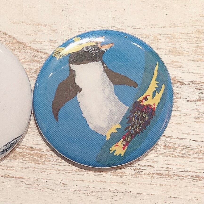 南斎アニマル缶バッジセット A ペンギン王国 | Maruzen Button Shop